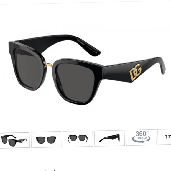 Dolce & Gabbana Accessories - DOLCE AND GABBANA  DG4437 BLACK W/DARK GRAY SUNGLASSES RETAIL $354